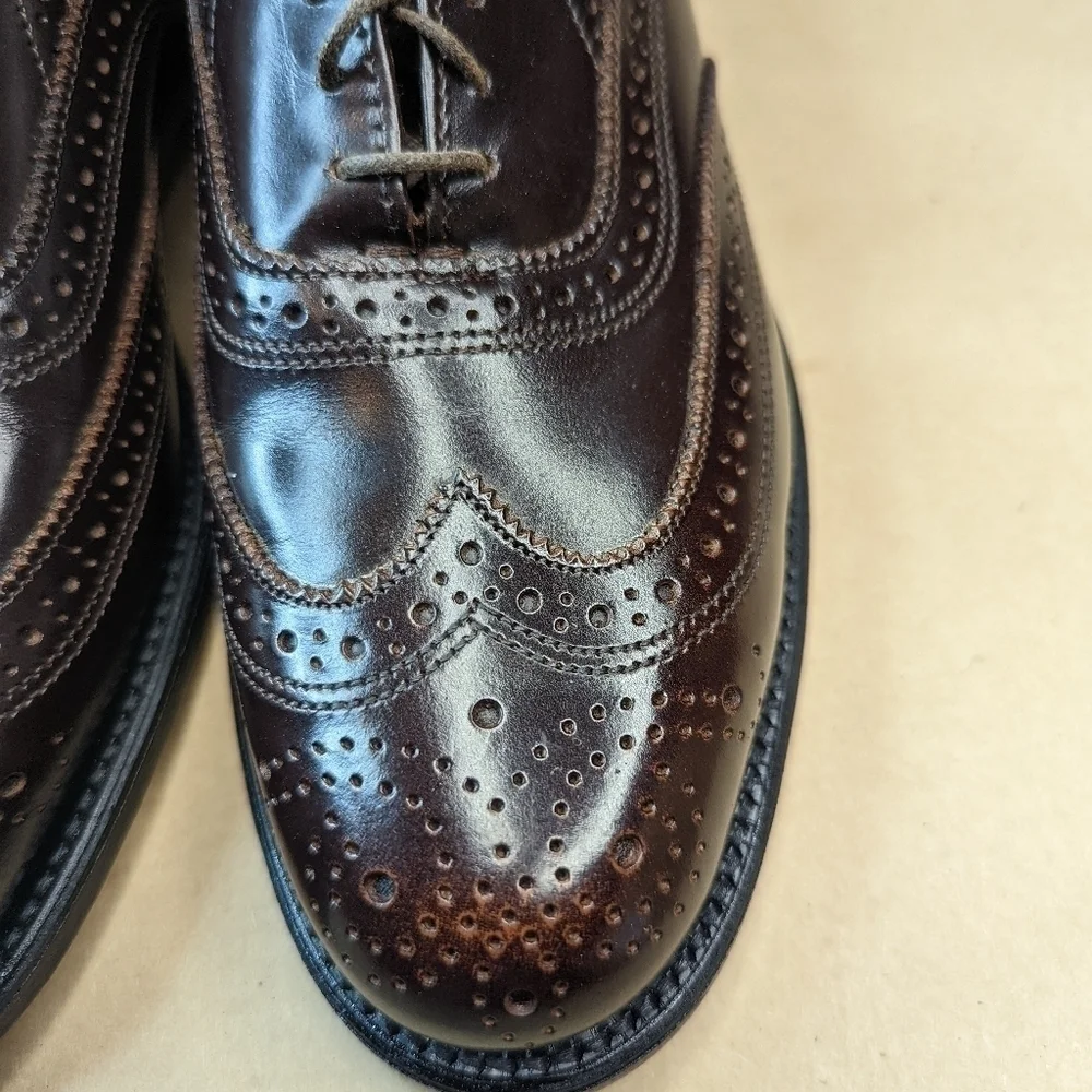 Florsheim Executive Imperial men's sz 7 C brown leather Wingtip Oxford. New with